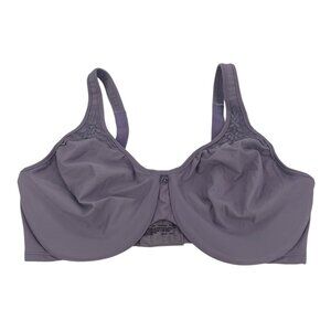 Bali Womens Bra 38DD Purple Lilac Underwire Minimizer Strap Adjustable